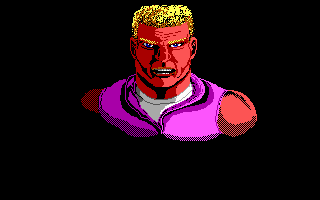 Duke Nukem (DOS) screenshot: Duke himself (intro sequence)