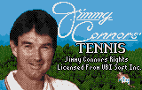 Jimmy Connors' Tennis (Lynx) screenshot: Title Screen where Jimmy Connors greets you.