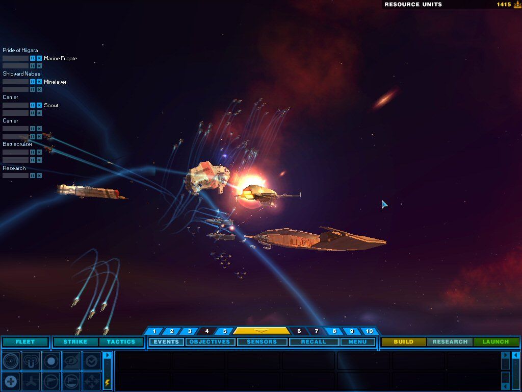 Homeworld 2 (Windows) screenshot: Capital Ship death