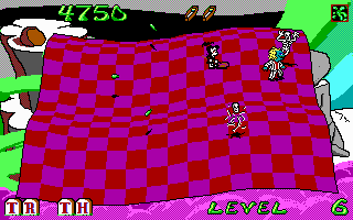 Adventures of Beetlejuice: Skeletons in the Closet (DOS) screenshot: A purple board