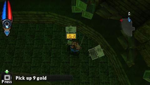 Untold Legends: The Warrior's Code (PSP) screenshot: Chest - full of gold