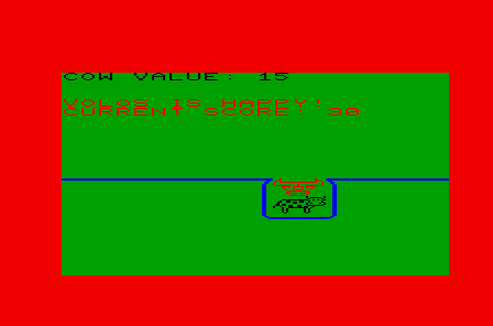 Volos (VIC-20) screenshot: Volos is happy!