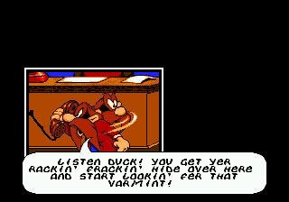 Daffy Duck in Hollywood (Genesis) screenshot: Oh, how rude!