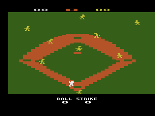 Super Baseball (Atari 2600) screenshot: Play ball!