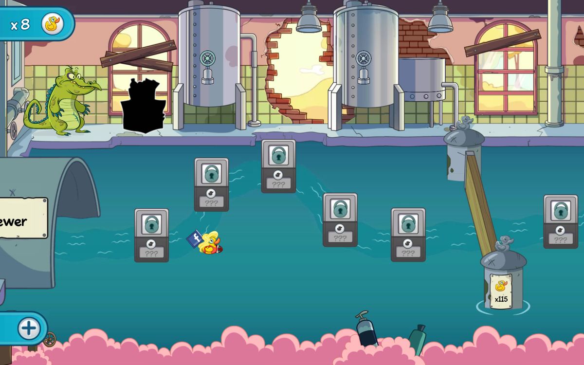 Where's My Water? 2 (Windows Apps) screenshot: The Soap Factory environment