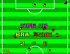 World Championship Soccer (SEGA Master System) screenshot: In the end Brazil wins again...