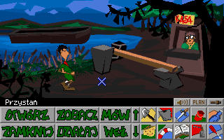 Skaut Kwatermaster (DOS) screenshot: At the lake