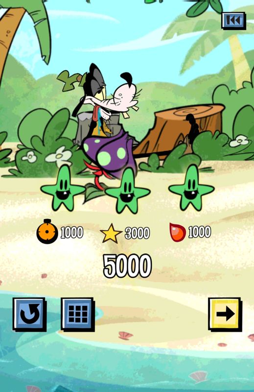 Where's My Mickey? (Android) screenshot: Level completion screen for a Goofy mission (free version)