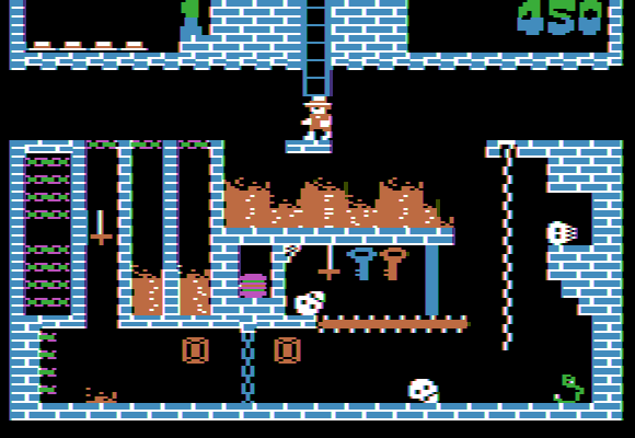 Screenshot of Montezuma's Revenge (Apple II, 1984) - MobyGames