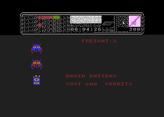 Colony (Atari 8-bit) screenshot: Ordering supplies