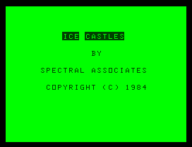 Crystle Castles (Dragon 32/64) screenshot: Title screen