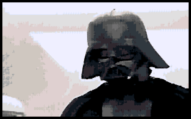 Star Wars: Rebel Assault (DOS) screenshot: Intro cinematic: This game uses some direct cinematic from the actual movies.