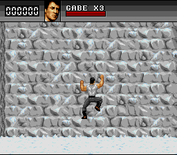 Cliffhanger (SNES) screenshot: Climb!