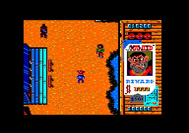 Gun.Smoke (Amstrad CPC) screenshot: Differently-dresed foes on screen now