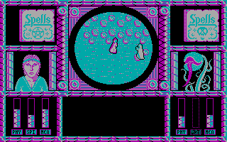 Wizard Warz (DOS) screenshot: Egad! Menaced by... a carnivorous plant!