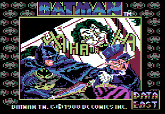 Batman: The Caped Crusader (Apple II) screenshot: Title screen.