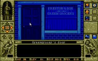 WaxWorks (DOS) screenshot: back in jack the ripper's time