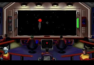 Star Trek: Starfleet Academy - Starship Bridge Simulator (SEGA 32X) screenshot: Training Mission: Approach a Navigation Bouy
