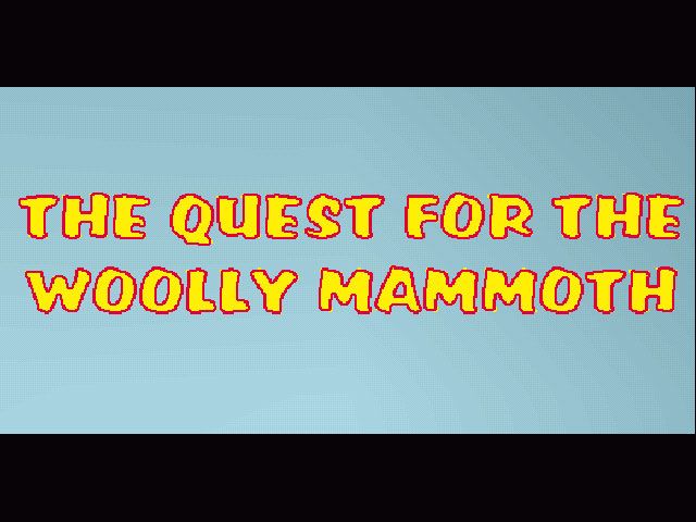 Popeye and the Quest for the Woolly Mammoth (Windows) screenshot: Title Screen