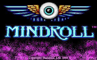 Mind-Roll (DOS) screenshot: Title screen (EGA)