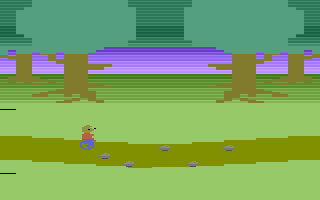 Berenstain Bears (Atari 2600) screenshot: Avoid the rocks