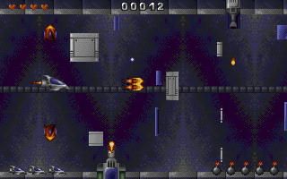 Dark Moon (DOS) screenshot: Enemy base level #1