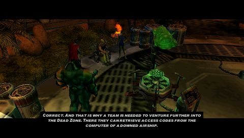 X-Men: Legends II - Rise of Apocalypse (PSP) screenshot: Missions are introduced by briefings.