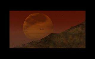 Dark Moon (DOS) screenshot: Intro sequence - into the sun