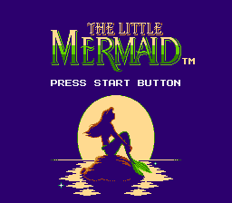 Disney's The Little Mermaid (NES) screenshot: The Title Screen... Lovely