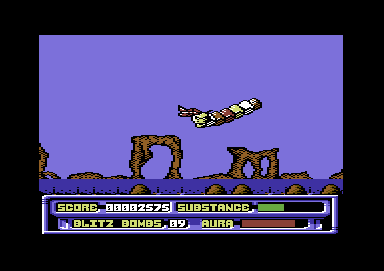 Energy Warrior (Commodore 64) screenshot: A boss