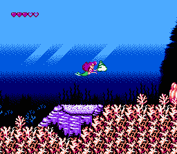 Disney's The Little Mermaid (NES) screenshot: I found a shiny shell :)