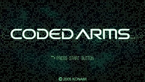 Coded Arms (PSP) screenshot: Title screen