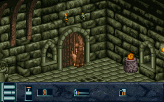 Tower of Souls (DOS) screenshot: Picking a door lock