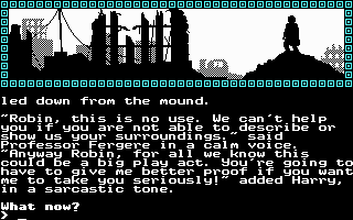 Mindfighter (DOS) screenshot: First move