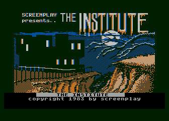 The Institute (Atari 8-bit) screenshot: Title screen