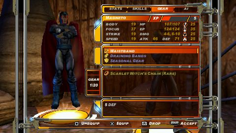 Screenshot of X Men: Legends II   Rise of Apocalypse PSP,