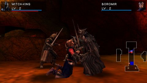 The Lord of the Rings: Tactics (PSP) screenshot: Boromir’s death