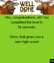 Brother Bear (J2ME) screenshot: Level completed