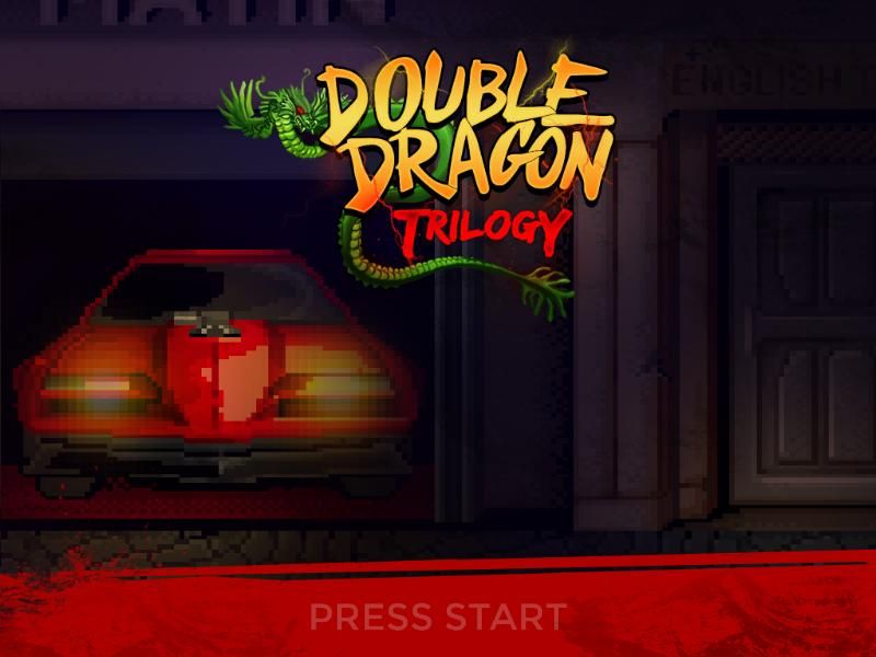 Double Dragon Trilogy (Windows) screenshot: Title screen