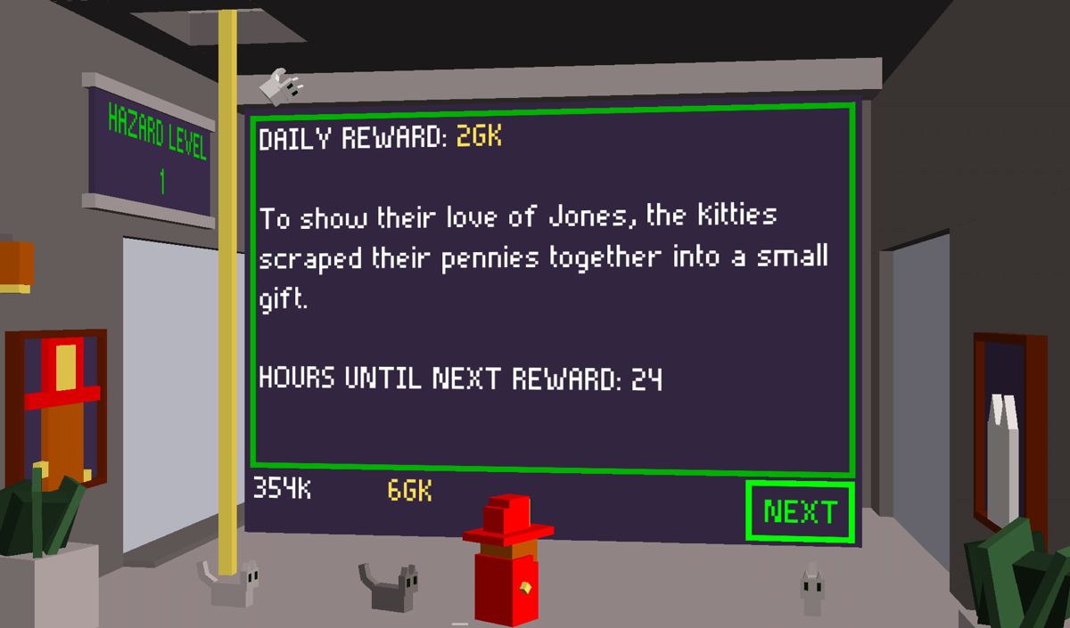 Jones on Fire (Android) screenshot: Daily rewards