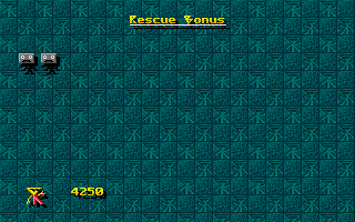 Boppin' (DOS) screenshot: End-of-level bonus tabulation