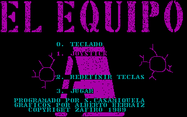 The A-Team (DOS) screenshot: Title screen