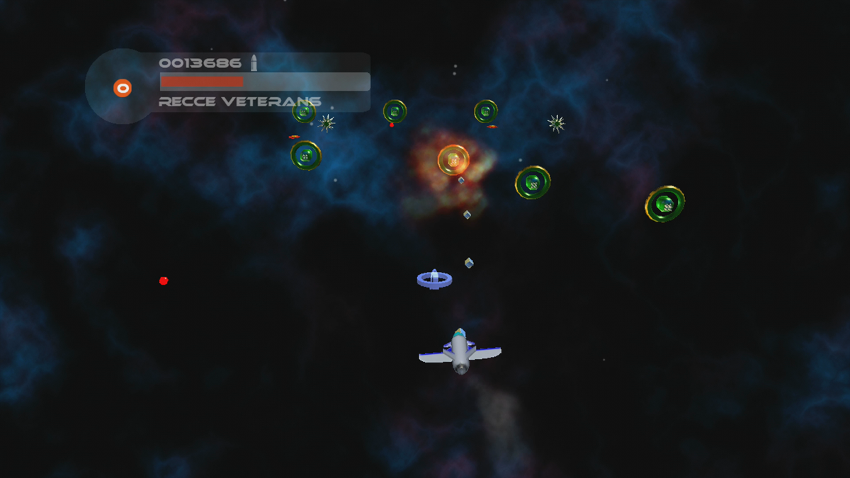 Vaderz (Xbox 360) screenshot: Shooting even more aliens (Trial version)