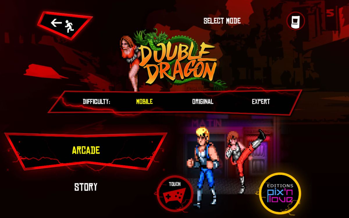 Screenshot of Double Dragon Trilogy (Android, 2013) - MobyGames