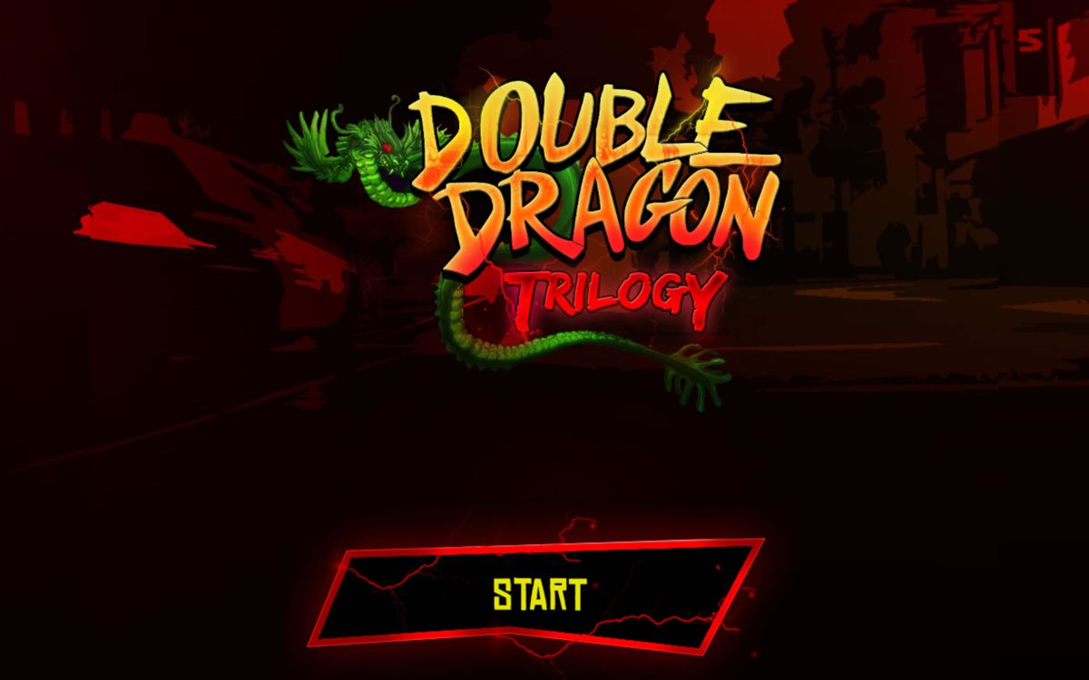 Double Dragon Trilogy (Android) screenshot: Main menu