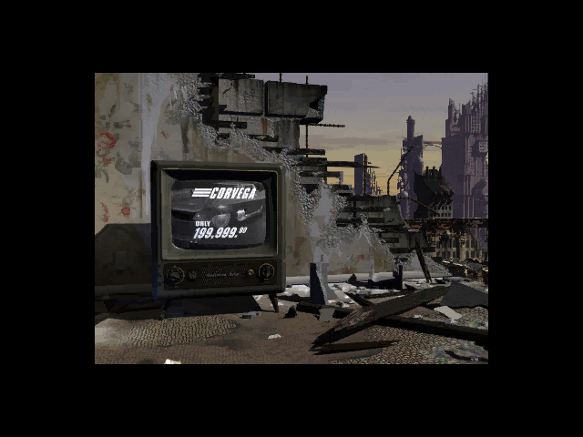 Fallout (DOS) screenshot: The intro is rather short and sparse, but very atmospheric