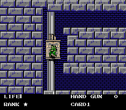 Metal Gear (NES) screenshot: Jungle Soldiers take elevators