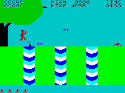 Jungle Fever (ZX Spectrum) screenshot: 2 x Whazz up?