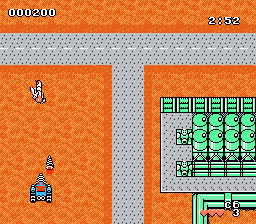 Taiyō no Yūsha: Fighbird (NES) screenshot: Drill Baron, a drill tank