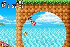 Sonic Advance (Game Boy Advance) screenshot: Loopin'.. on a Sunday Afternoon....